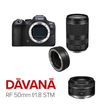 Canon EOS R6 Mark II Camera Kit with RF 24-240mm + Adapter EF-EOS-R