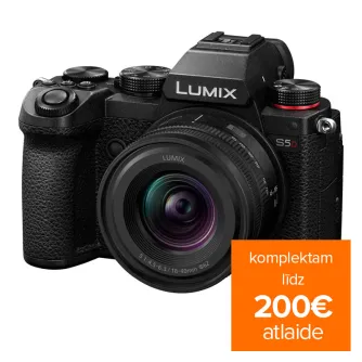 Bezspoguļa kameras - PANASONIC LUMIX S5D WITH S-R1840 F/4.5-6.3 KIT DC-S5DNE-K - ātri pasūtīt no ražotāja