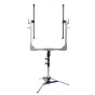 Aputure NOVA II 2x1 3-Light Yoke - Vertical lighting bracket with power and DMX cables for studio setups