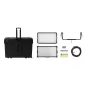 Aputure NOVA 9 2x1 Rolling Hard Case Kit with a 650W tunable white panel light, IP65 weatherproofing, and included accessories for professional lighting setups.