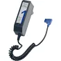Bebob S1MICRO D-Tap Charger with coiled cable and blue D-Tap connector for fast battery charging