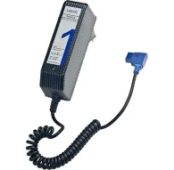 Bebob S1MICRO D-Tap Charger with coiled cable and blue D-Tap connector for fast battery chargingBebob S1MICRO D-Tap Charger with coiled cable and blue D-Tap connector for fast battery charging