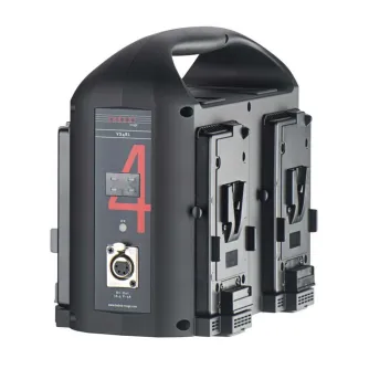 Bebob VS4-RL 4-kanālu V-Mount bateriju lādētājs ar AC adapteri un powerbase funkciju