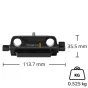 Blackmagic Tripod Mount for Studio Camera 4K with 15mm rail compatibility, designed for 4K Plus, 4K Pro G2, and 6K Pro cameras. Includes tripod mount plate and rail attachment points for accessories.