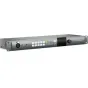 Blackmagic ATEM Talkback Converter 4K rack-mounted unit with push-to-talk buttons, optical fiber ports, and SDI/HDMI connectivity for live production