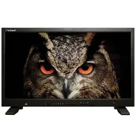 Boland 4K Pro HDR Monitor, parādot detalizētu pūces tuvplānu ar spilgti oranžām acīm un sarežģītām spalvu tekstūrāmBoland 4K Pro HDR Monitor, parādot detalizētu pūces tuvplānu ar spilgti oranžām acīm un sarežģītām spalvu tekstūrām