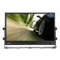 Boland LVB17 LED Broadcast Monitor 17 inch displaying a dynamic scene of a car driving on a road with blurred trees in the background, featuring vivid colors and motion blur effects.