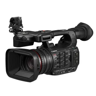 Canon XF605 professional 4K camcorder with 15x optical zoom, 5-axis image stabilization, and professional connectivity for studio and field use