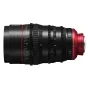 Profesionāls Canon CN-E20-50mm T2.4 L F kinematogrāfiskais zoom objektīvs ar konstanto T2.4 apertūru, precīziem fokusēšanas un zoom gredzeniem, kā arī kinematogrāfisko optisko veiktspēju 4K HDR produkcijai