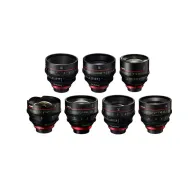 Canon Cinema EOS 7 Prime комплект объективов - объективы 14-135 мм с красными кольцами, зелеными шкалами фокуса и 11-лопастными диафрагмами для 4K-киносъемкиCanon Cinema EOS 7 Prime комплект объективов - объективы 14-135 мм с красными кольцами, зелеными шкалами фокуса и 11-лопастными диафрагмами для 4K-киносъемки