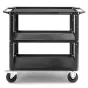 CONECARTS Small cart - with rubber mat - three shelves (CNC1#A0A00W01R3B00)