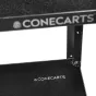 ConeCarts Maza karte ar melnu moquette - trīs plaukti, viegls un izturīgs studijas aksesuārs, izgatavots Itālijā.