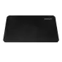 Black three-shelf cart with fabric mats, embroidered with the ConeCarts® logo, lightweight and durable studio accessory