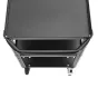 CONECARTS Small Cart - basic - три полки (CNC1A0A00W01R3001) - легкий черный стальной тележка с тремя полками, отделка RAL 9005, прочная конструкция для студии