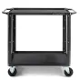 CONECARTS Small cart - with rubber mat - two shelves (CNC1#A0A00W01R2B00)
