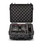 CVW Pro300 Plus Wireless Video Transmission System in open case with two devices featuring red frames and gold accents, including a power supply and a connected cable.