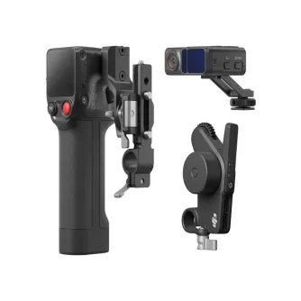 DJI Focus Pro Creator Combo kit: handheld grip with touchscreen, LiDAR focus module and motor unit for precise FIZ lens control, modular follow focus system for professional cinematography