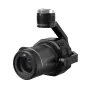 DJI DL 35mm F2.8 LS ASPH lens mounted on a DJI Zenmuse X7 gimbal, showcasing the front element, 35 mm focal length marking, and carbon-fiber textured barrel