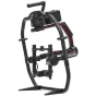 DJI Ronin 2 professional three-axis camera stabilizer with carbon-fiber frame, red accents, detachable handle, dual hot-swappable batteries, and remote controller