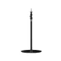 iFootage Cobra 2 Round Base Monopod with twist-lock mechanism, aluminum alloy construction, and adjustable height sections, featuring a red anti-slip pad at the base.