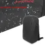 iFootage Shark Slider Mini soft backpack with waterproof nylon cover, featuring water droplets on the fabric and a rain cover protecting the backpack