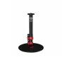 iFootage Cobra 2 round base monopod with red adjustable clamps, black aluminum shaft, and compact circular base, ideal for desktop streaming and vlogging setups.