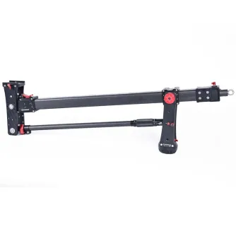 iFootage Mini Crane M1 III compact camera crane featuring a carbon fiber arm, adjustable tilt mechanism, and secure buckle locking system for smooth vertical movement