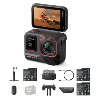 Insta360 Ace Pro 2 Creator Bundle with 8K sensor, dual AI chips, and accessories including mini tripod, remote kit, and rugged design
