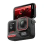 Insta360 Ace Pro 2 MM93 Edition action camera with a red-accented lens, flip touchscreen, and rugged design, featuring a Leica lens and Wind Guard.