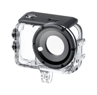 Waterproof Insta360 GO Ultra Dive Case with glass lens port and accessory mounts for underwater filmingWaterproof Insta360 GO Ultra Dive Case with glass lens port and accessory mounts for underwater filming