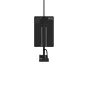 IPEVO V4K ULTRA back view showing the 13MP USB visualiser panel with printed specifications, mounted on a sleek adjustable pole against a clean white background
