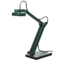 IPEVO V4K document camera with dark green articulated arm, rectangular base, and USB cable, featuring 8 MP sensor and 3264x2448 resolution.