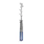 Kaiser HD 300 light stand with chrome-plated telescopic column, adjustable legs, blue foot pads, 12 kg load capacity, and 28 mm mounting spigot.