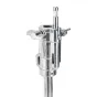 Kaiser HD 300 light stand mounting head, chrome-plated steel with adjustable 5/8" spigot and spring-cushioned telescopic column for heavy-duty lighting.