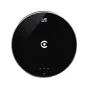 Kiloview U40 compact circular 4K HDMI to NDI encoder with a glossy black surface, silver rim, C logo, and control icons for power, reset, and lock.