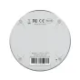 Back view of the Kiloview U40 4K HDMI to NDI encoder, circular silver device with certification logos, model information and barcode.