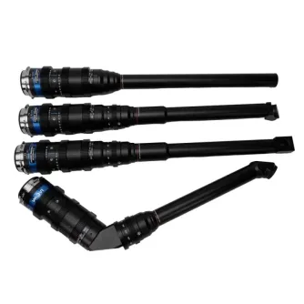 Laowa Probe Zoom 4-lens 15-35mm T12 Bundle featuring Direct View, Periscope, 35 Degree, and 90 Degree front modules for cinematic versatility