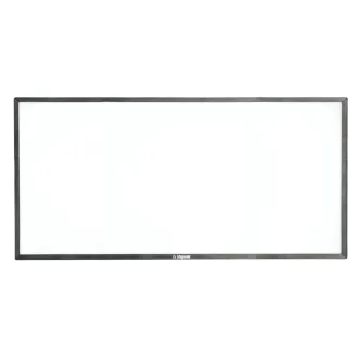 Litepanels Gemini 2x1 Medium Diffuser - Front view of the white diffuser panel with black frame, designed for seamless LED blending and maximum light output.