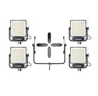 Litepanels Gemini 1x1 Hard Quad Array Light Kit with four panels arranged in a 2x2 array on a steel yoke for professional lighting setupsLitepanels Gemini 1x1 Hard Quad Array Light Kit with four panels arranged in a 2x2 array on a steel yoke for professional lighting setups