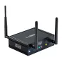 Litepanels Apollo Bridge wireless DMX transmitter with three detachable antennas, front panel status LEDs, and compact black enclosure