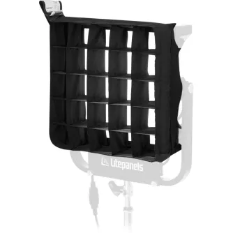Litepanels Snapgrid 40° Eggcrate for Gemini 1x1 - Precīzs gaismas kontroles aksesuārs ar regulējamu 5x5 režģa dizainu