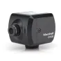 Marshall CV508 mini camera with a 4mm IR lens, featuring the model name and lens adjustment ring, designed for portability.