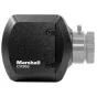 Marshall CV366 camera with a compact design, silver lens mount, and textured surface for professional video capture.