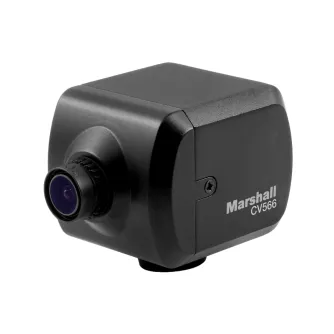 Marshall CV566 camera with 3.6mm lens, 3G-SDI/HDMI outputs, and compact design for professional video capture