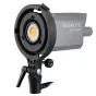 NANLITE Bowens-Adapter AS-BA-FMM ar tilt joint un lietus turētāju, melnu montāžas kronšteinu un 16 mm spigotu, saderīgs ar NANLITE Forza 60 studijas gaismām.