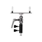 NANLITE Double Joint Tube Light Holder HD-T12-1-BHP, elastīgs metāla klips ar baltām un melnām regulēšanas pogām, piemērots 16 mm šķēpa statīviem.