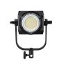 NANLITE FS-200 2Kit-S-LS lighting kit with adjustable bracket and circular LED panel featuring a grid of yellow squares