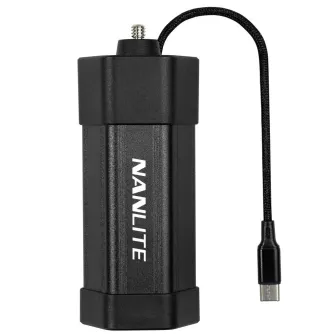 NANLITE Battery Grip BT-BG-F550 with USB-C cable for Sony NP-F550 batteries