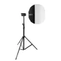 NANLITE Lantern‑Softbox LT‑FMM‑60 spherical softbox attached to a black tripod stand with a Nanlite Forza 60 LED light, delivering even omnidirectional soft lighting for photography and video.