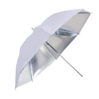 Vairs neražo - Linkstar (PUK-102SW) 102cm lietussargs sudrabs/balts Nr. 566027